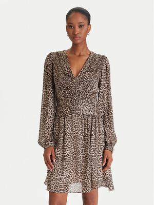 Guess Sukienka koktajlowa W5YK20 WDW82 Beżowy Regular Fit