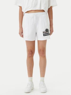 PINKO Szorty sportowe Max Shorts Interlock Tecni 105271 A2MD Biały Regular Fit