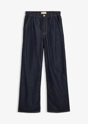 Jeansy wide leg, wysoki stan