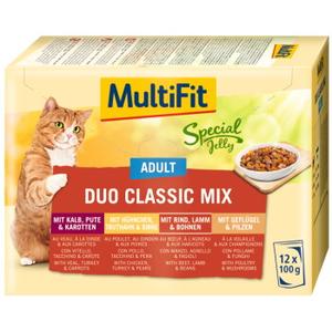 MultiFit Adult Special Jelly Duo Classic Mix Zestaw mieszany 12x100g