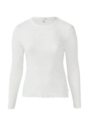 Prążkowany longsleeve o wąskim kroju