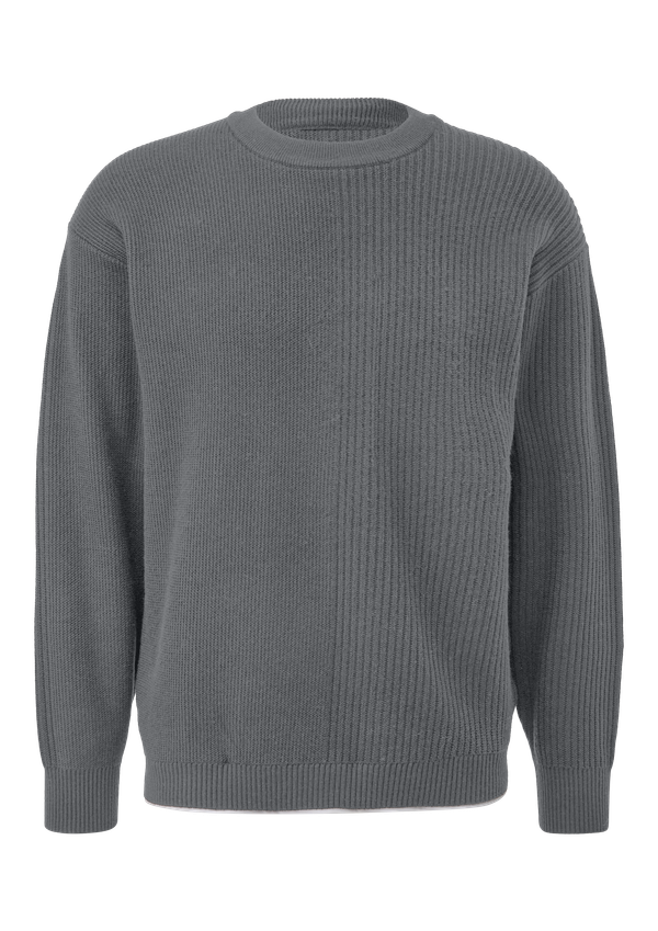 Sweter z dzianiny z warstwami