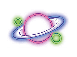 Neon FOREVER TF1 PLEXI LED PLANET Multikolor FPNE05X