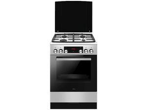 Kuchnia gazowo-elektryczna AMICA 6123GE3.33PAHZPTSDPA(XX) Pizza Steam Srebrny