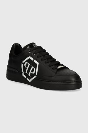 Philipp Plein sneakersy skórzane Lo-Top Hexagon