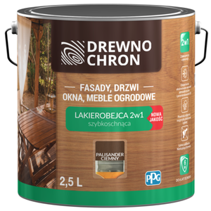 Lakierobejca 2w1 palisander ciemny 2,5 l Drewnochron