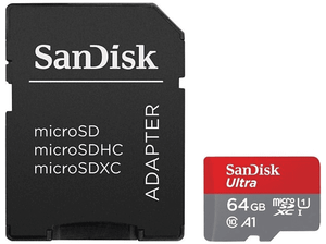 Karta pamięci SANDISK Ultra Android microSDXC 64 GB 140 MB/s A1 C10 UHS-I SDSQUAB-064G-GN6MA
