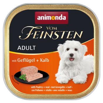 animonda Vom Feinsten mokra karma dla psa, Adult, Drób i cielęcina 22x150 g