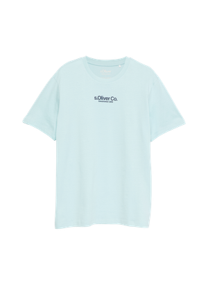 T-shirt z okrągłym dekoltem i nadrukiem logo