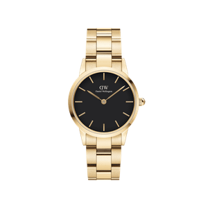Daniel Wellington DW Watch Iconic Link Black Gold 28mm