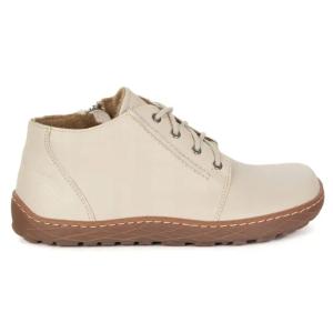 Buty barefoot damskie za kostkę z zamkiem Skye 787/2 beżowe 39