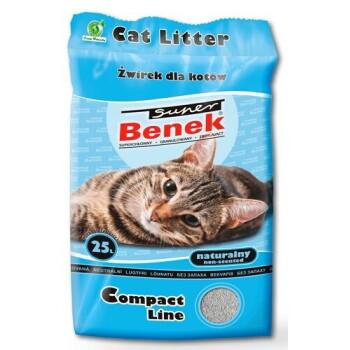 Benek Super Compact Naturalny żwirek dla kota 25 l