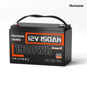 Akumulator HumsiENK 12 V 150Ah do kampera, na łódkę, polski sprzedawca