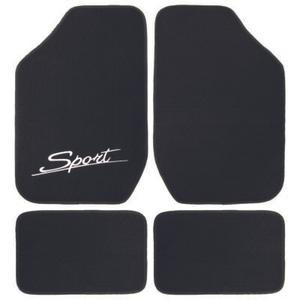 Dywanik uniwersalny "sport" 99412-6 tekstylny czarny POLGUM