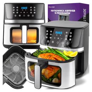 Frytkownica Beztłuszczowa Frytownica Air Fryer 8l DUŻA 12 FUNKCJI XXL