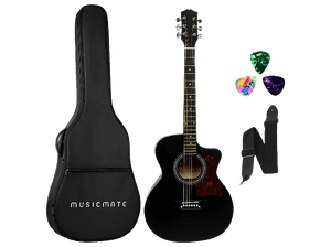 Gitara akustyczna MUSIC MATE BK-38 NightHarmony Czarno-brązowy