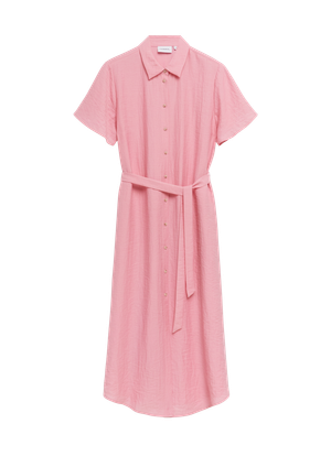 Elegancka sukienka z zaokrąglonym dołem Relaxed Fit