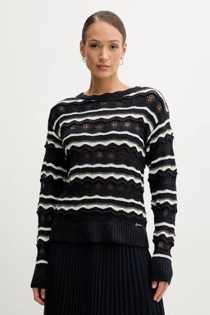 Guess sweter z domieszką lnu VALERIE