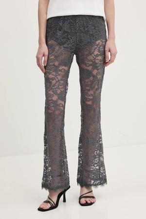 Never Fully Dressed spodnie Charcoal Lace