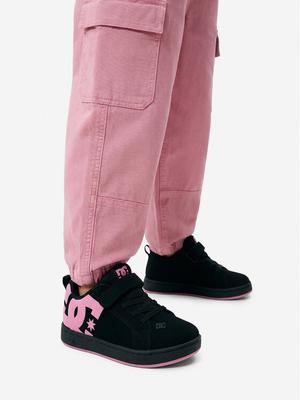 DC Shoes Sneakersy EO-COURT GRAFFIK ELASTIC TODDLER DC02547003 Czarny