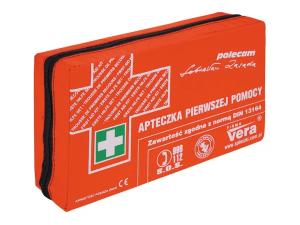 Apteczka samochodowa CLASSIC DIN 13164 w opakowaniu z tkaniny wodoodpornej