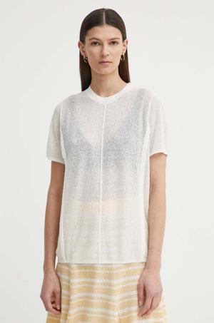 Aeron t-shirt z domieszką lnu CAYMEN
