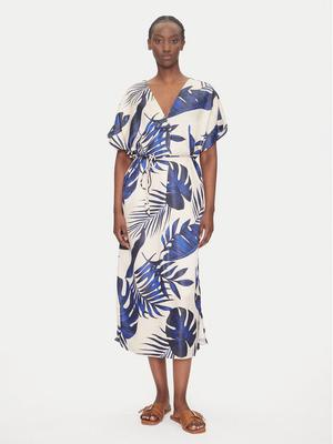 Vero Moda Sukienka letnia Vina 10327430 Beżowy Relaxed Fit