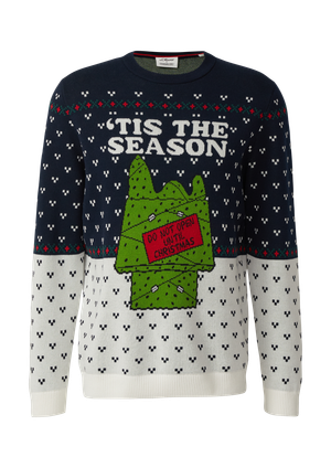 Świąteczny sweter z czystej bawełny z motywem Peanuts®