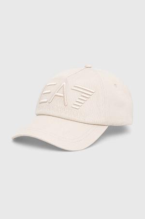 EA7 Emporio Armani czapka z daszkiem bawełniana