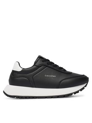 Calvin Klein Sneakersy Low Cut Lace-Up Sneaker V3A9-83110-1355 S Czarny