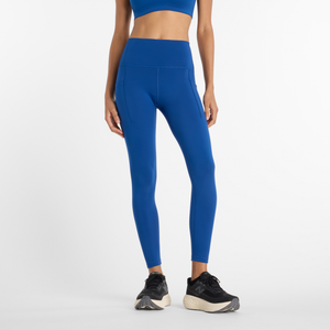 Legginsy damskie do biegania New Balance Sleek WP51268GAB – niebieskie