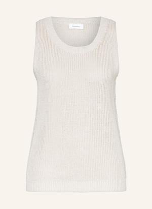 Darling Harbour Top Z Dzianiny Z Lnu beige