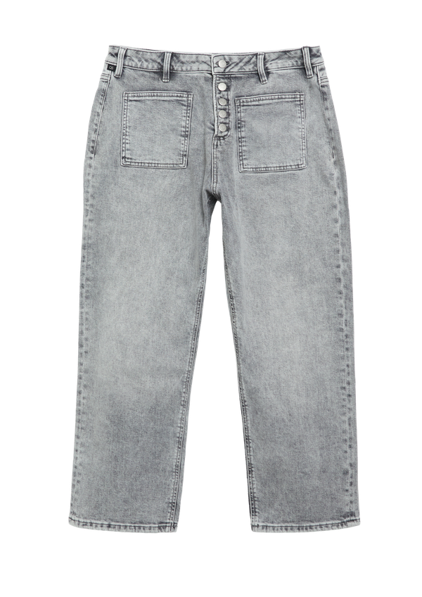 Dżinsy / High Rise / Straight Leg cropped