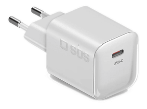Ładowarka sieciowa SBS 20W GaN PD 3.0 USB-C Biały