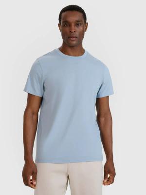 4F koszulka bawełniana t-shirt męski 4FWSS25TTSHM2074 błękitna (M)