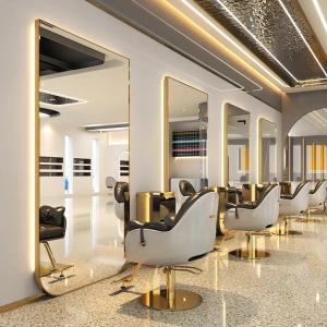 Konsola konsoleta fryzjerska barberska lustro fryzjerskie 200x100 LED PRO