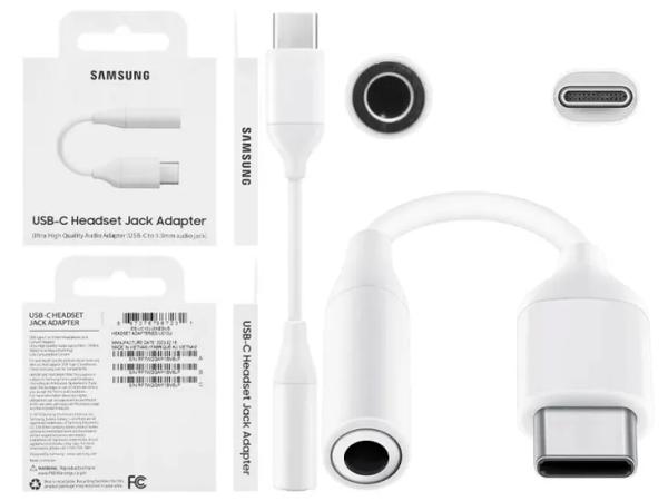 ORYGINALNY ADAPTER AUDIO SAMSUNG USB C - JACK 3.5mm GALAXY S20 S21 S22 S23