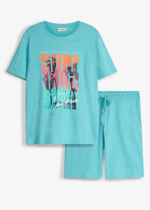 T-shirt + krótkie spodenki z czystej bawełny organicznej (2 części)
