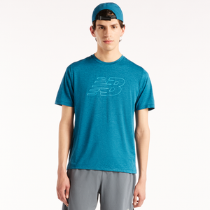 Koszulka męska New Balance MT61W7RRSTS – niebieska