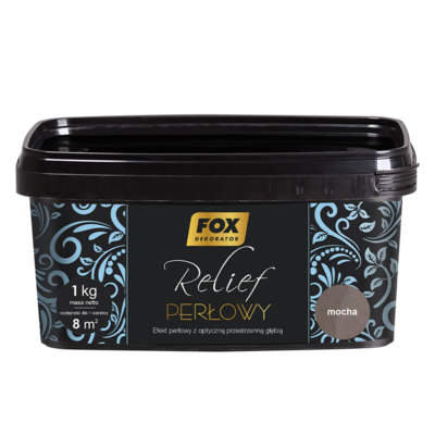 Masa cienkowarstwowa RELIEF PERŁOWY Mocha 1 kg