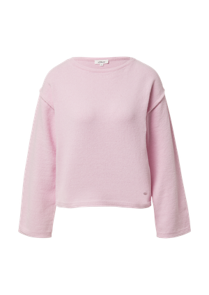 Sweter z miękkiej dzianiny z detalami szwów