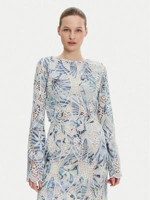 Guess Bluzka W5GH0T WHAD2 Niebieski Regular Fit