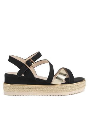 JENNY Espadryle LB-P1092-YLD Czarny