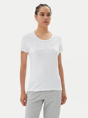 EA7 Emporio Armani T-Shirt 7W000094 AF10373 U0002 Biały Slim Fit