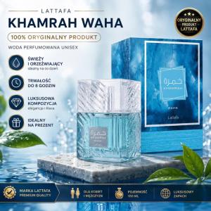 LATTAFA KHAMRAH WAHA 100 ML UNISEX*HIT LATA*OCZEKIWANA NOWOŚĆ,CENA HURTOWA