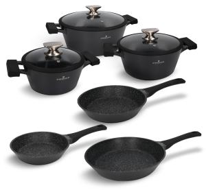 Zestaw garnków i patelni 9 el. Black Stone Zwieger