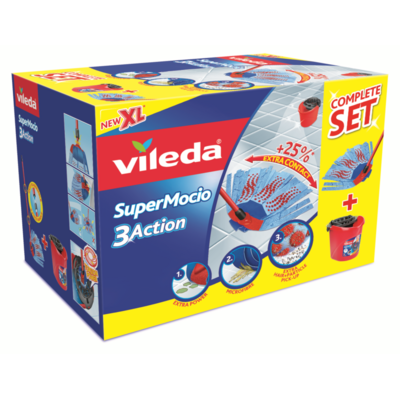 Zestaw mop + wiadro Super Mocio 3 action Vileda