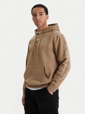 RVCA Bluza Deep Think EVYSF00138 Beżowy Boxy Fit