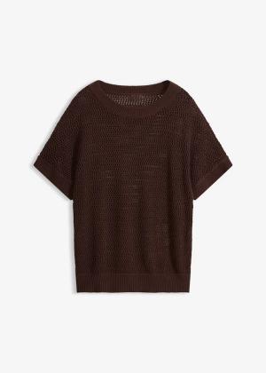 Sweter oversize z mieszanki bawełny