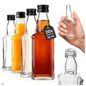 20x MINI BUTELKI 50 ml DANIELS 50ML BUTELECZKI NA WESELE NA WÓDKĘ BIMBER